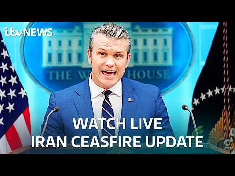 Watch US Secretary of Defense Pete Hegseth gives Iran ceasefire update