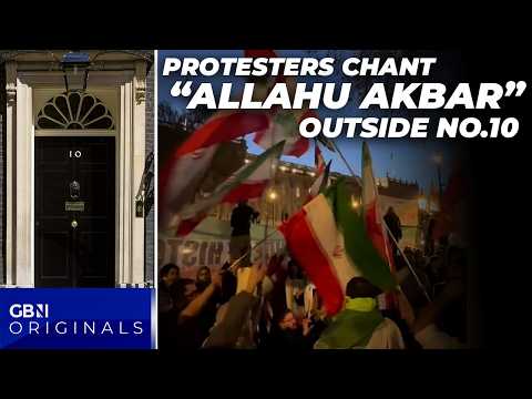 WATCH: Crowds chant ‘Allahu Akbar’ outside Downing Street for ’emergency anti-Trump protest’