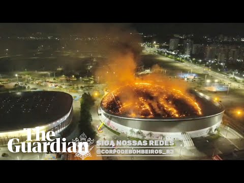 Massive blaze tears through Rio’s Olympic velodrome