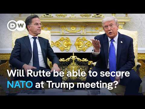 NATO Chief Rutte to meet Trump as alliance remains in crisis | DW News