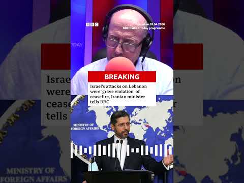 Iran minister: Israel’s attacks on Lebanon were a “grave violation” of ceasefire. #BBCNews