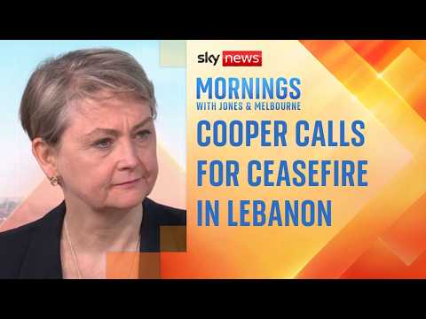 Cooper ‘deeply troubled by escalating attacks’ on Lebanon by Israel