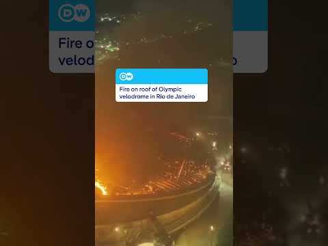 Fire damages roof of Rio de Janeiro’s Olympic velodrome | DW News