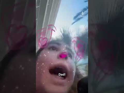 Strikes in Beirut caught on camera as teen records herself