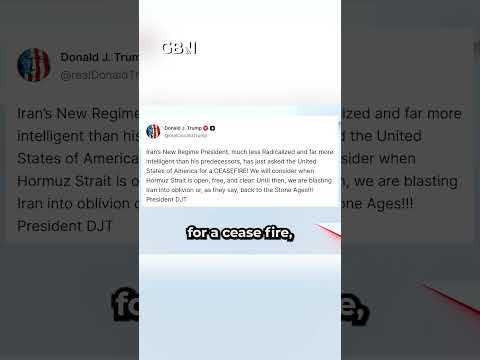 BREAKING: Donald Trump says Iran has asked the US for a ceasefire