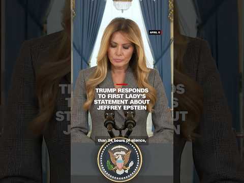 Trump responds to first lady’s statement about Jeffrey Epstein
