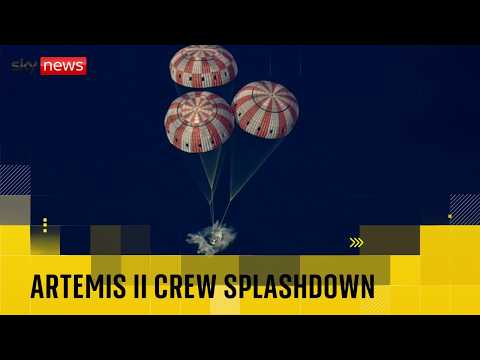 Splashdown! Artemis II crew return to Earth after historic moon mission