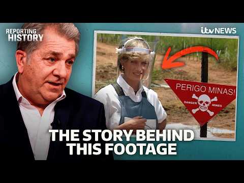TV correspondent rewatches rare footage of Diana’s iconic landmine trip