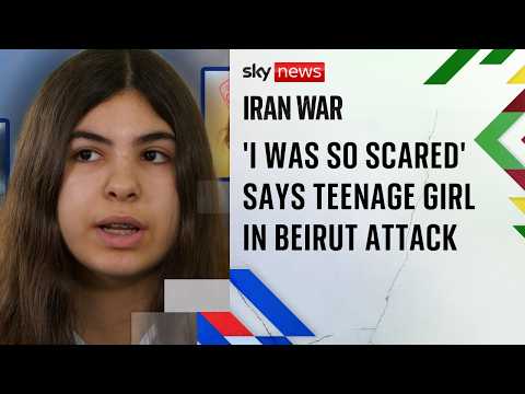 ‘I was so scared’ says teenage girl whose video captured chaos in Beirut as Israeli strikes hit
