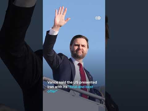 Vice President Vance says no deal with Iran | DW News
