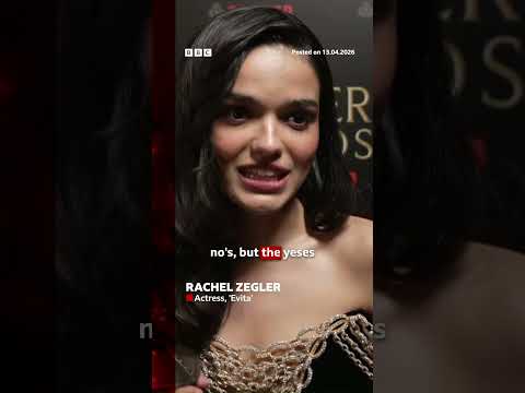 Rachel Zegler took home the Olivier award for best actress in a musical for Evita. #BBCNews