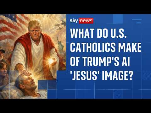 Trump deletes AI image of him as messianic figure – but doubles down on Pope criticism