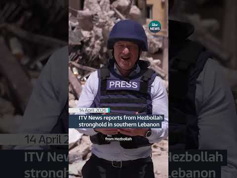 Watch as sound of airstrike interrupts our correspondent’s report from southern Lebanon