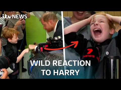 Watch kids at Australian children’s hospital react to meeting Harry and Meghan