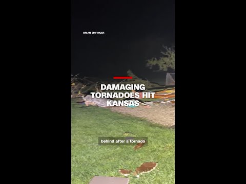Damaging tornadoes hit Kansas