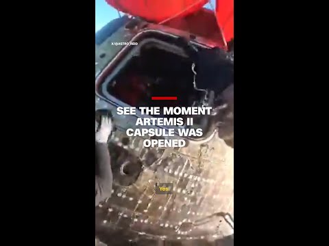 See the moment Artemis II capsule was opened