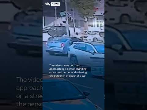 Moment U.S. journalist appears to be kidnapped