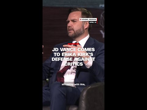 JD Vance comes to Erika Kirk’s defense against critics