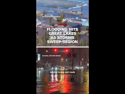 Flooding hits Great Lakes as storms sweep region