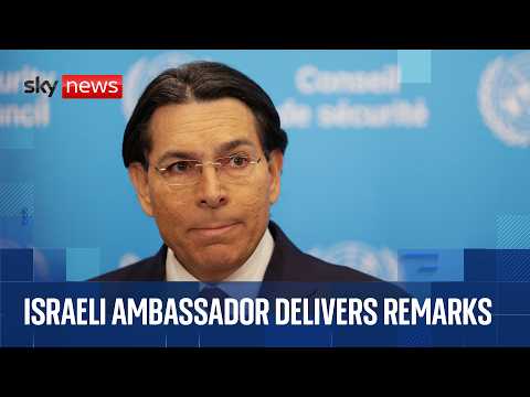 Israeli Ambassador to the UN delivers remarks on Middle East conflict