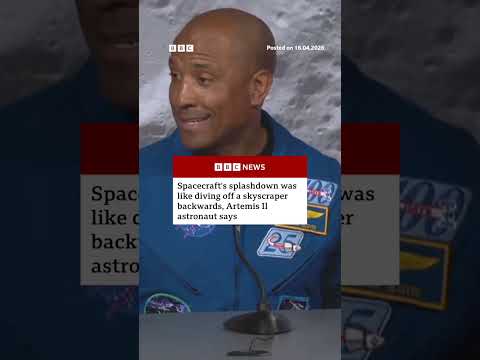 Artemis II pilot Victor Glover describes the spacecraft’s splashdown. #USNews #BBCNews