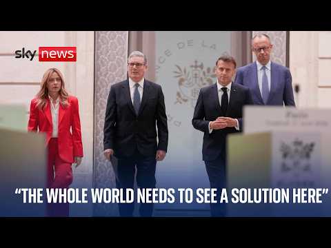 Starmer, Macron, Meloni and Merz deliver joint statement on Strait of Hormuz opening
