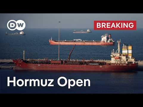 Iran opens Strait of Hormuz after ceasefire — oil prices drop, deal ‘close’? | DW News