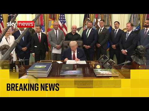 Joe Rogan at White House as Donald Trump signs executive order on psychedelics | Watch live
