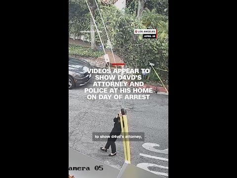 Videos appear to show d4vd’s attorney and police at his home on day of arrest