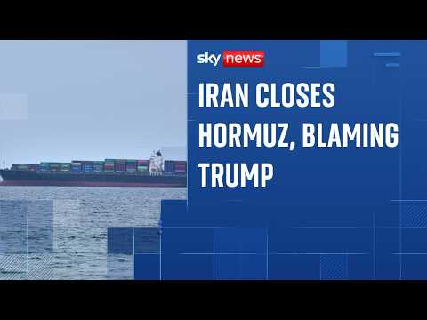 Trump says US won’t be blackmailed as Strait of Hormuz closed again