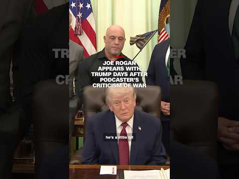 Joe Rogan appears with Trump days after podcaster’s criticism of war