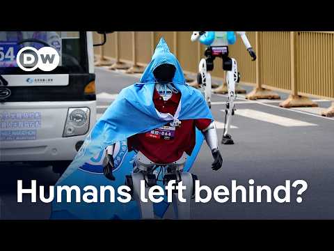 China: Humanoid robots leave humans behind on the racetrack | DW News