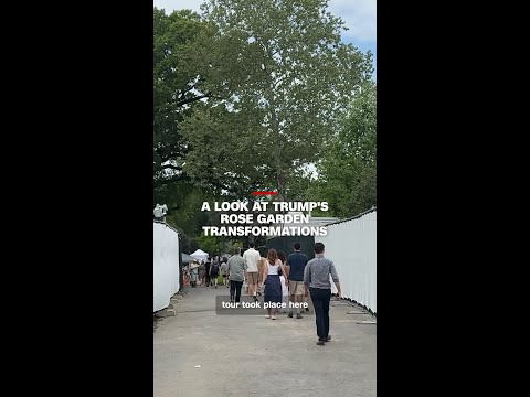 A look at Trump’s Rose Garden transformations