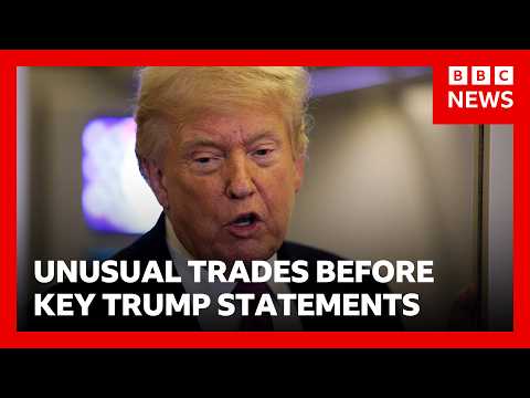 The insider trading suspicions looming over Trump’s presidency | BBC News