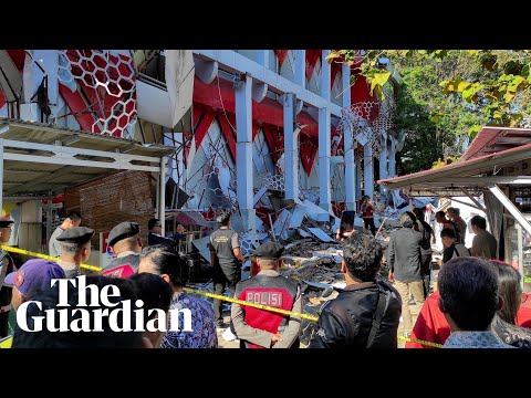 Emergency crews search for survivors after 7.4 magnitude earthquake hits Indonesia