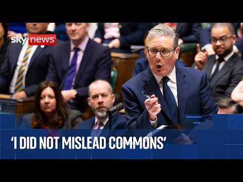 Keir Starmer faces MPs over Mandelson vetting process