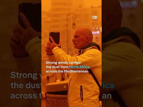 Eerie skies over Crete after Sahara storm | DW News