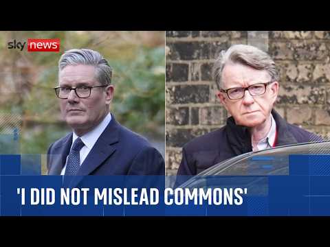 PM admits officials ‘withheld’ Mandelson vetting information from senior ministers