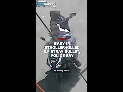 Baby in stroller killed by stray bullet, police say