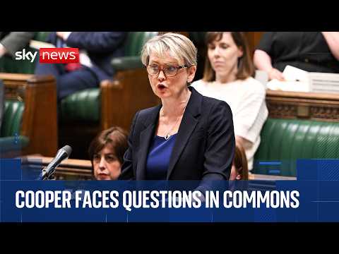 Foreign Secretary Yvette Cooper faces MPs’ questions after Mandelson vetting row