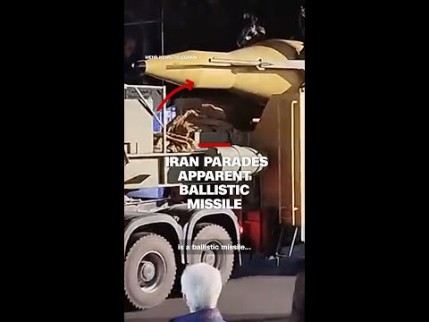 Iran parades apparent ballistic missile in Tehran