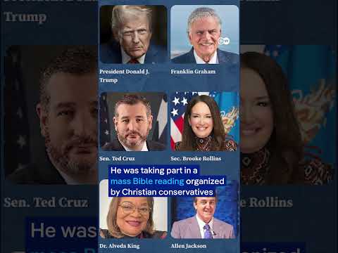 Trump reads Bible verse as part of US mass reading | DW News