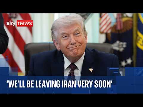 Trump says US will leave Iran in ‘two or three weeks’