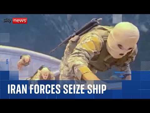 Iran releases video of forces seizing ship in the Strait of Hormuz
