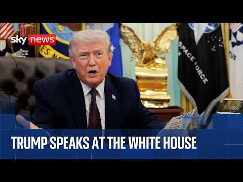 Trump speaks at healthcare affordability event in the Oval Office
