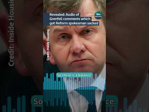 Revealed: Grenfell comments which got Reform spokesman sacked