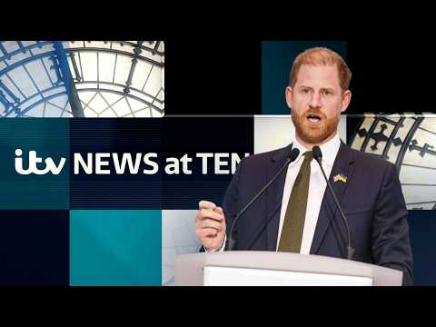 Trump hits back after Prince Harry calls on US to show leadership on Ukraine – News at Ten LIVE