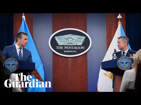 Pete Hegseth and Dan Caine hold Iran war briefing – watch live