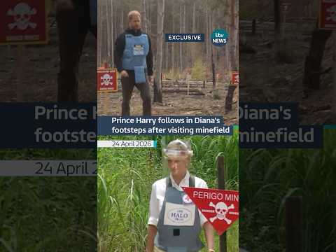 Exclusive: Prince Harry follows in his mother’s footsteps by visiting a minefield in Ukraine