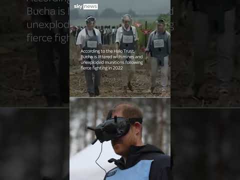 Prince Harry visits Ukraine with Halo Trust